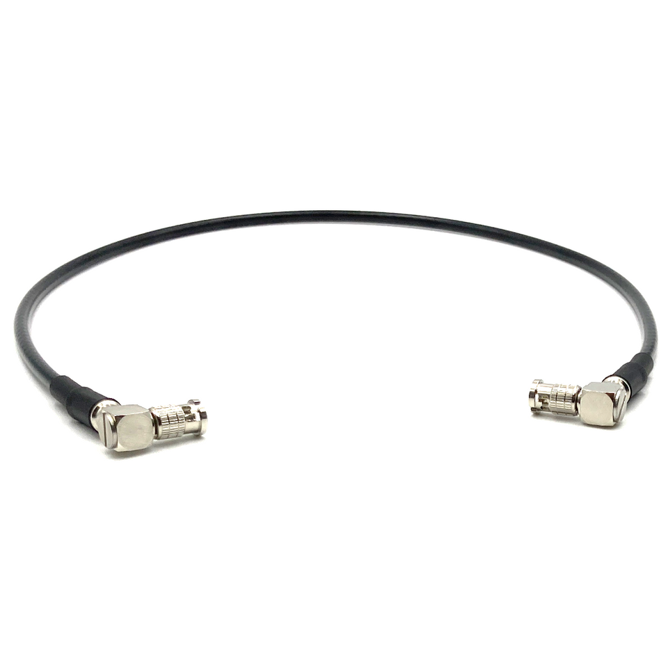 12G SDI HD-MICRO Right Angle to HD MICRO Right Angle Video Cable