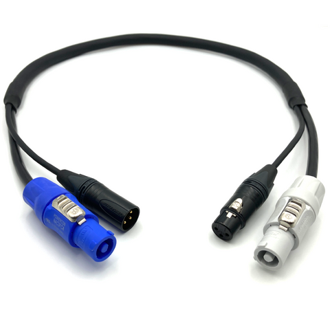 Audio and Power Hybrid Cable - XLR and powerCON