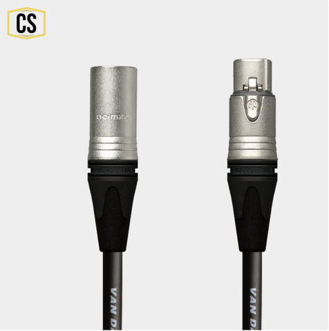 Black Van Damme Microphone Cable